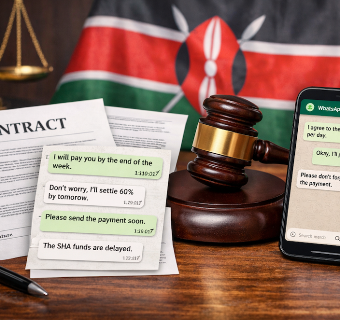 WhatsApp messages as evidence of contract in Kenya